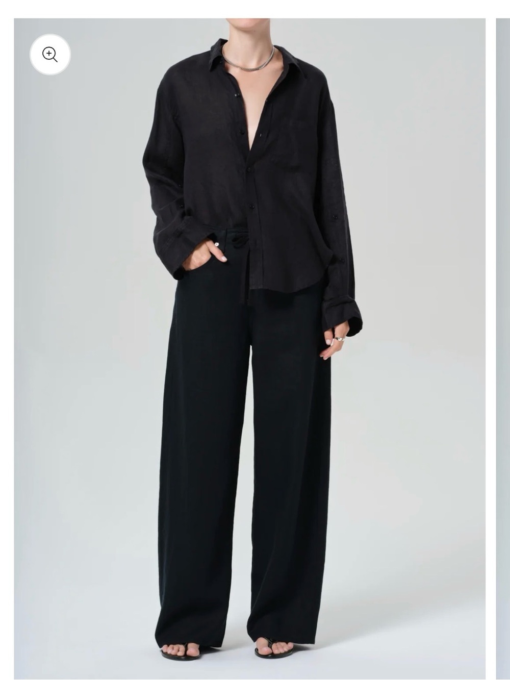 Citizens Of Humanity Brynn Drawstring Linen Trouser NWT
